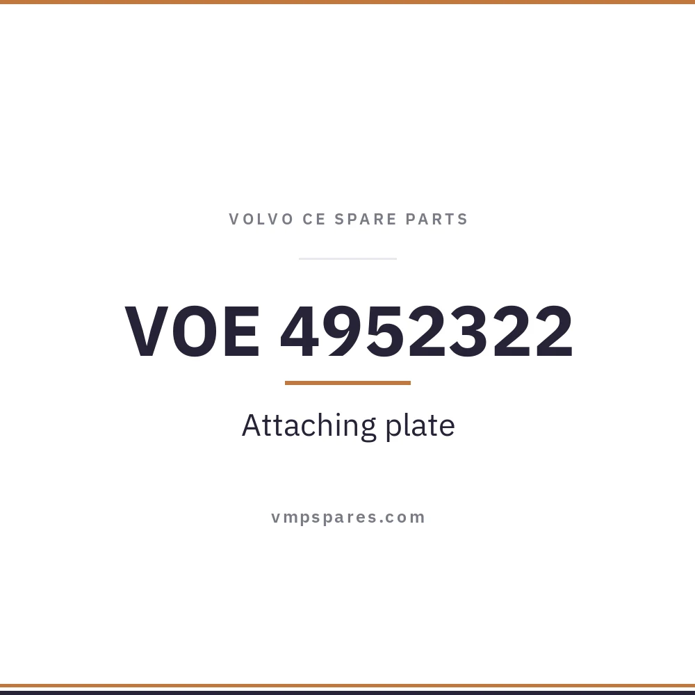 VOE 4952322 – Attaching plate