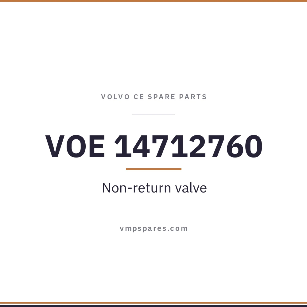 VOE 14712760 – Non-return valve