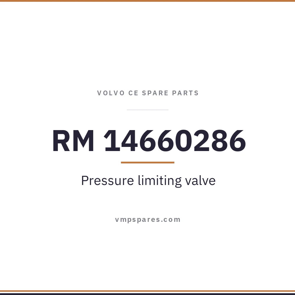 RM 14660286 – Pressure limiting valve