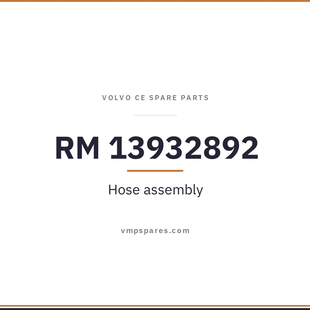 RM 13932892 – Hose assembly