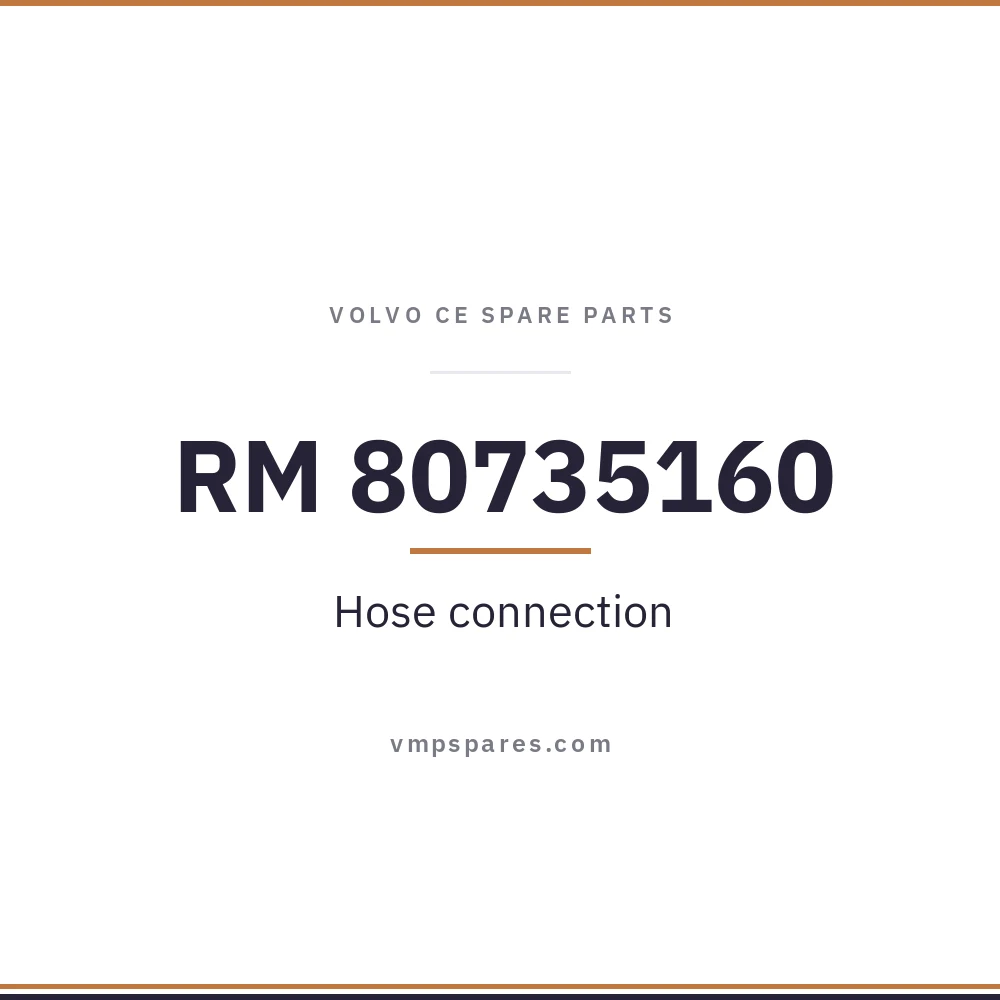 RM 80735160 – Hose connection