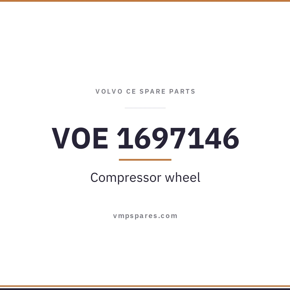 VOE 1697146 – Compressor wheel