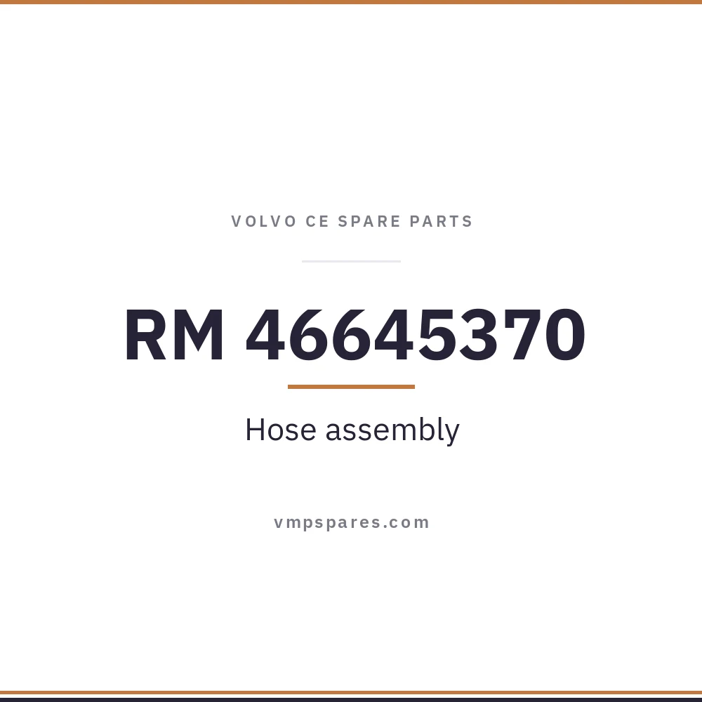 RM 46645370 – Hose assembly