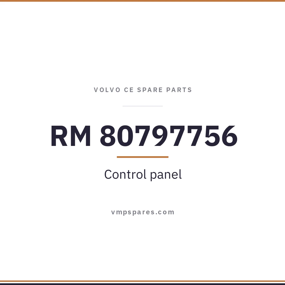 RM 80797756 – Control panel