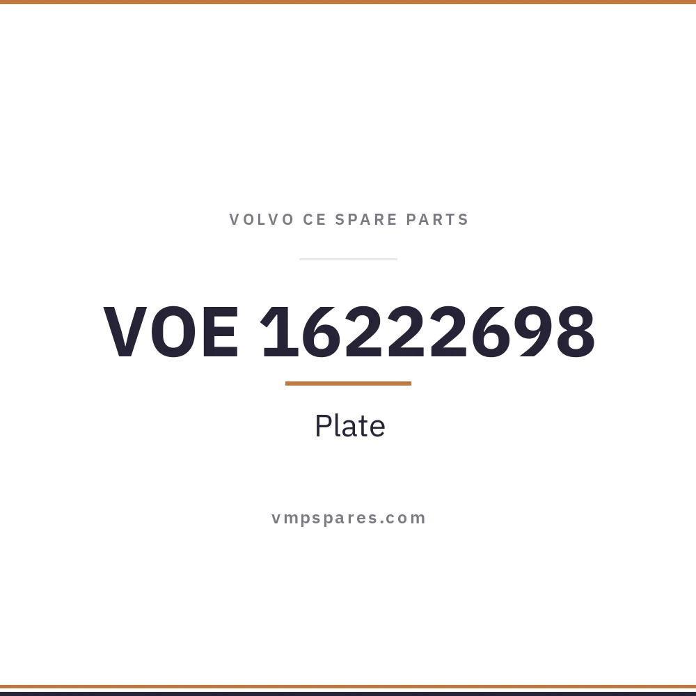 VOE 16222698 – Plate