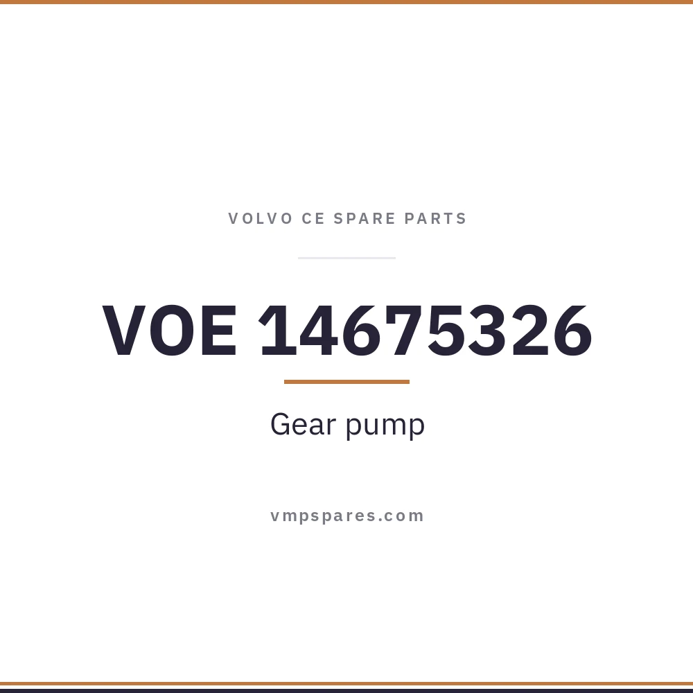 VOE 14675326 – Gear pump