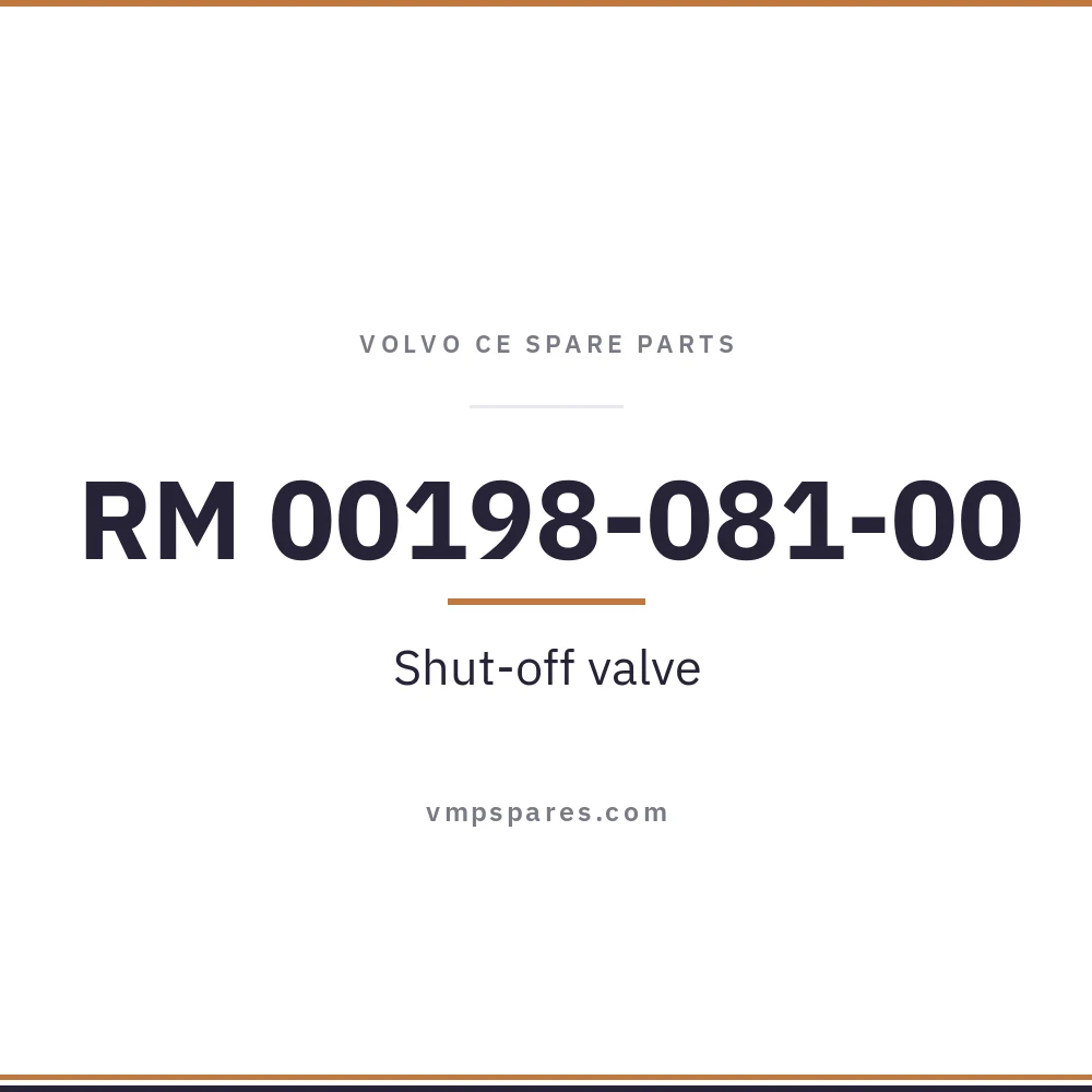 RM 00198-081-00 – Shut-off valve