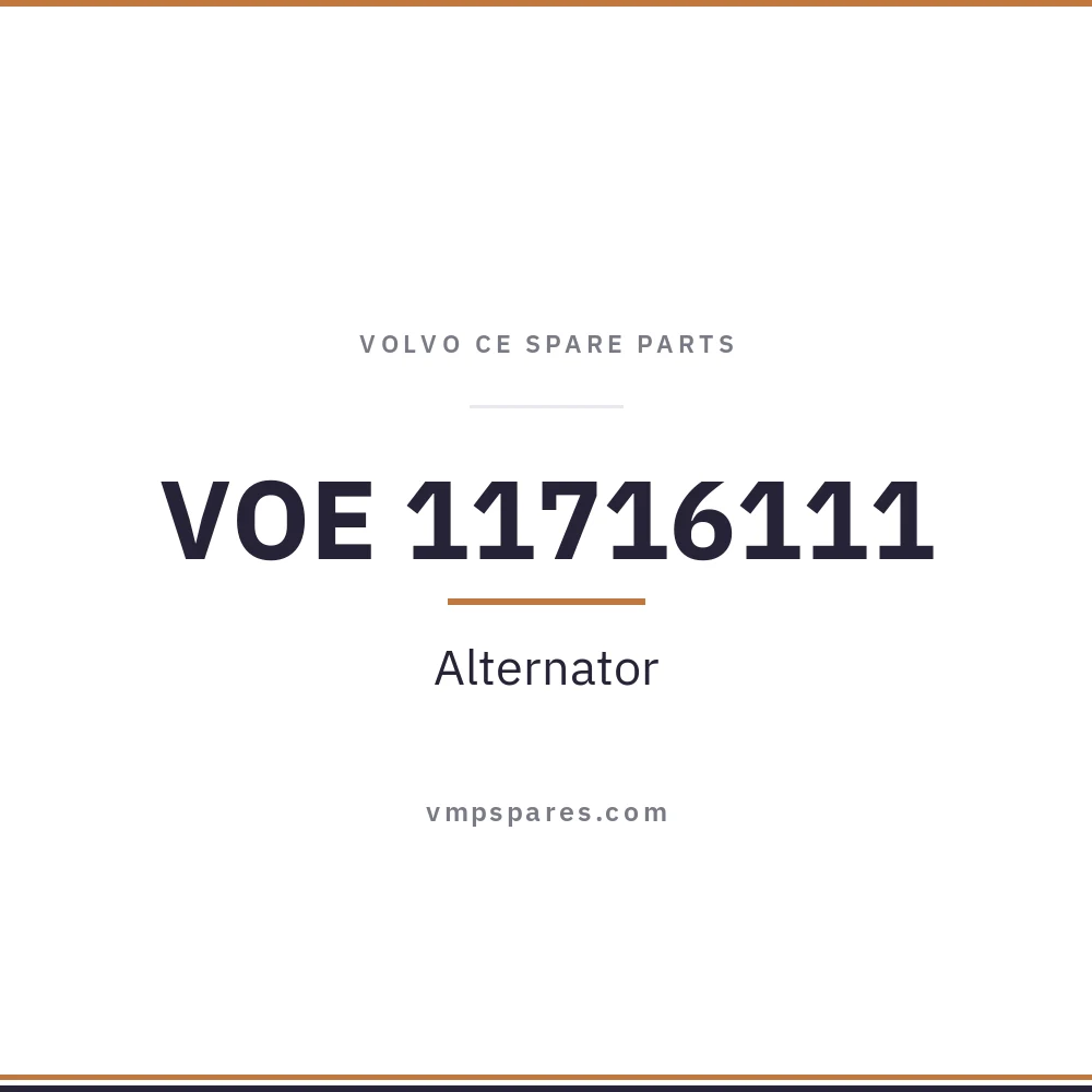 VOE 11716111 – Alternator