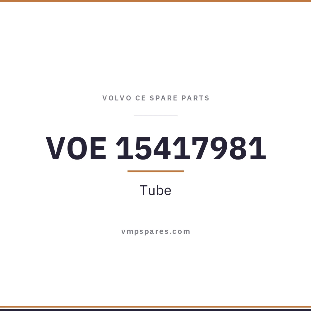 VOE 15417981 – Tube