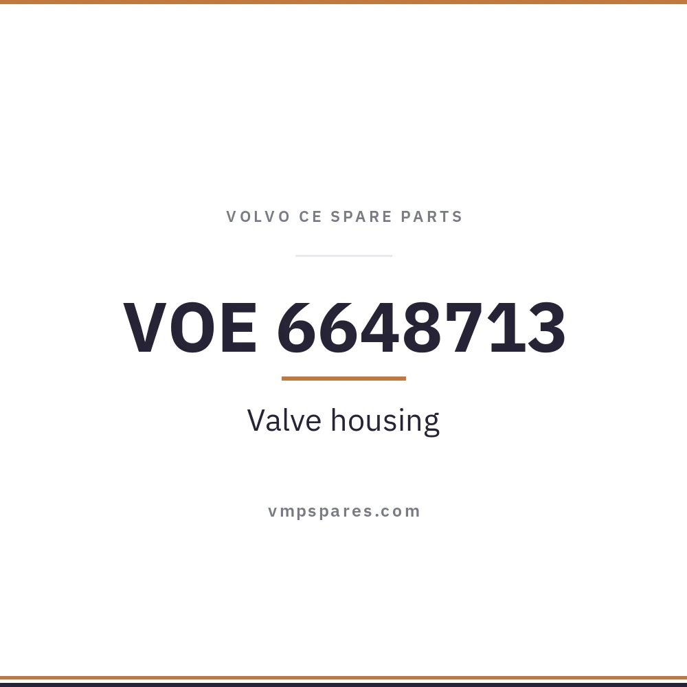VOE 6648713 – Valve housing