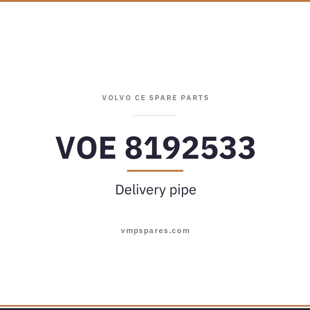VOE 8192533 – Delivery pipe