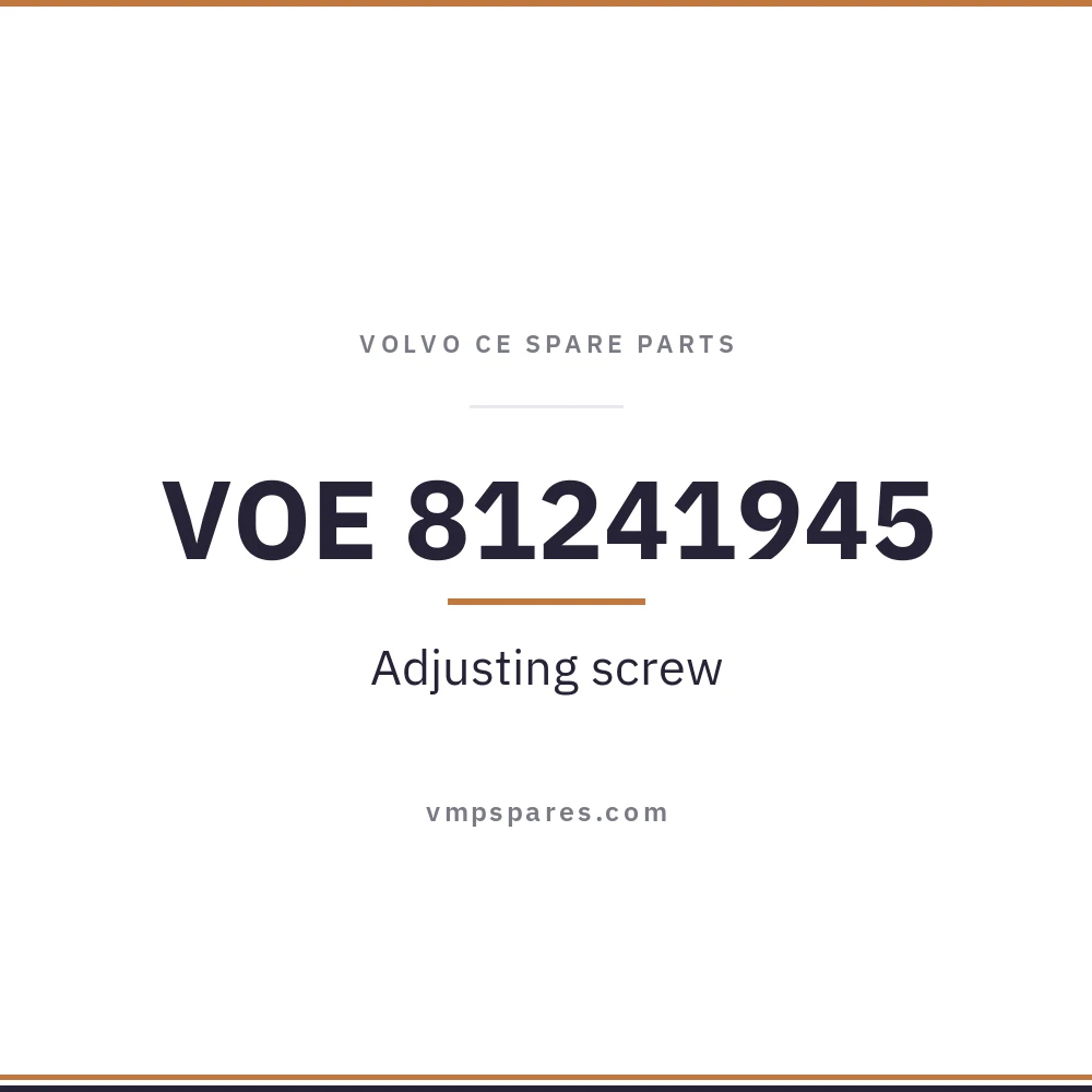 VOE 81241945 – Adjusting screw