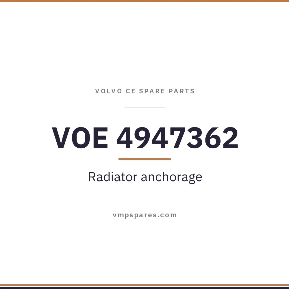 VOE 4947362 – Radiator anchorage