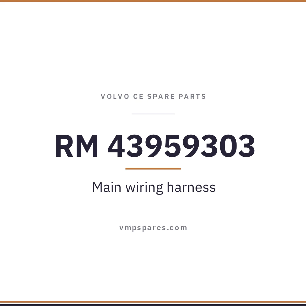RM 43959303 – Main wiring harness