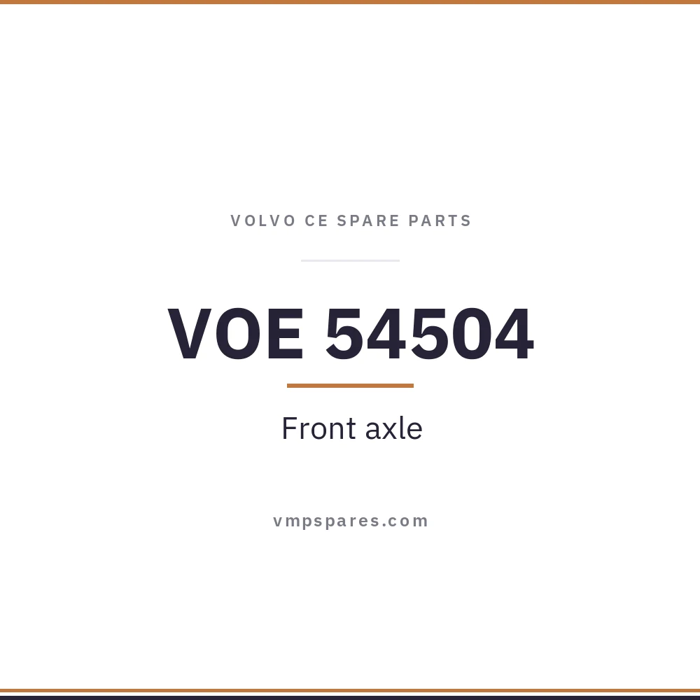 VOE 54504 – Front axle