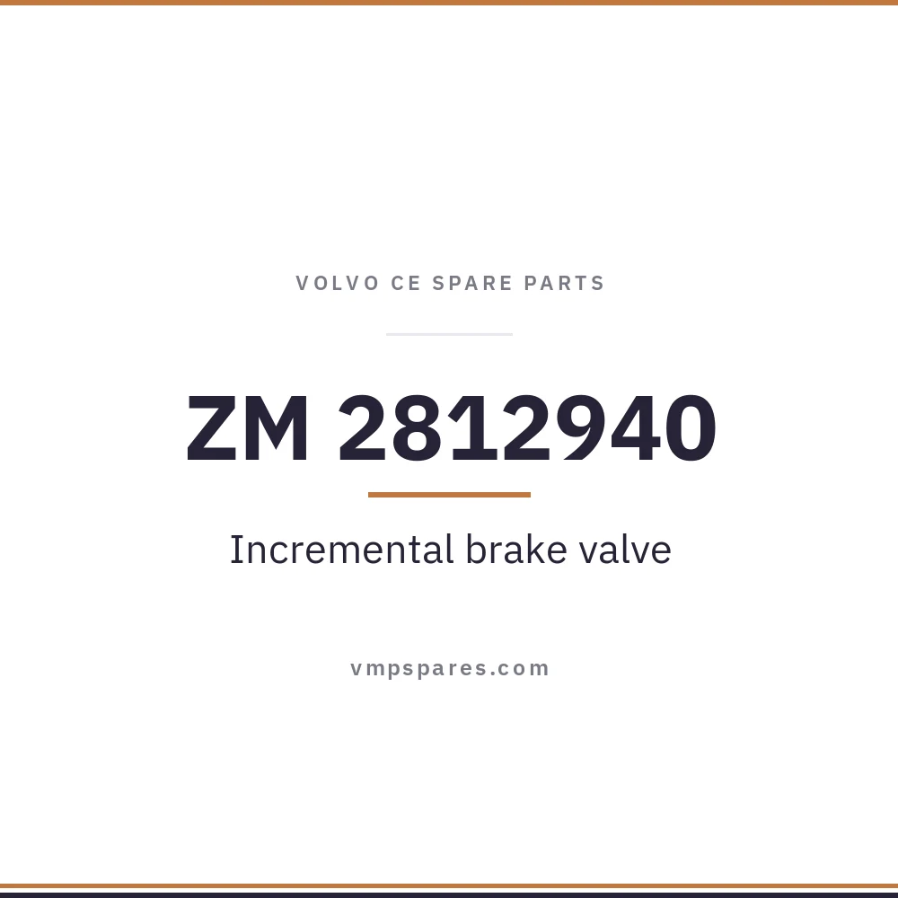 ZM 2812940 – Incremental brake valve