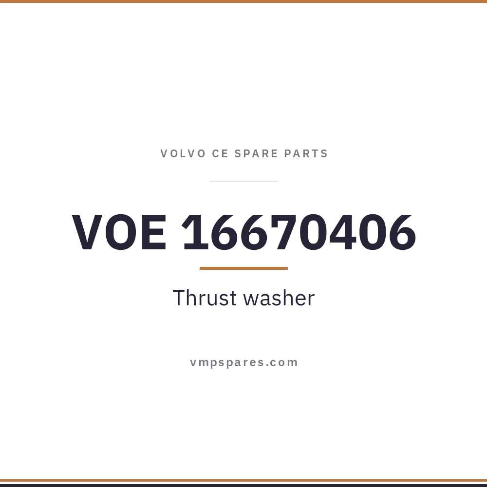 VOE 16670406 – Thrust washer