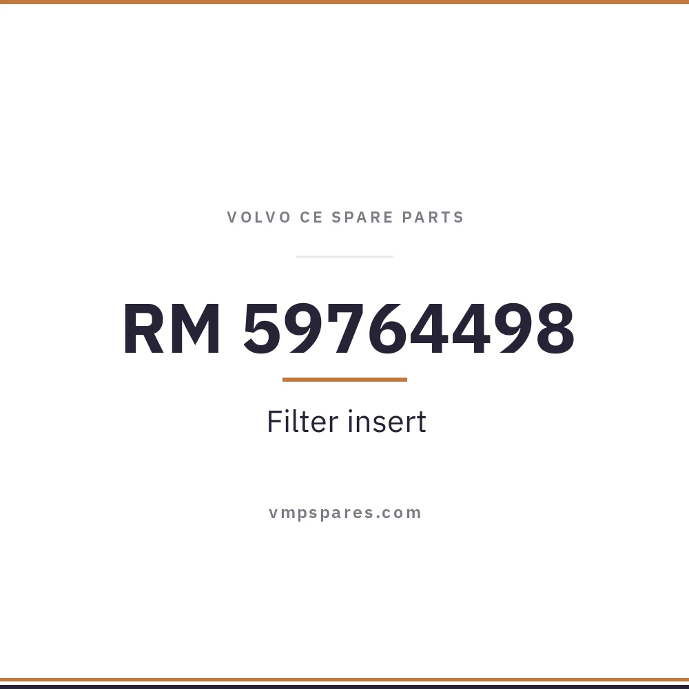 RM 59764498 – Filter insert