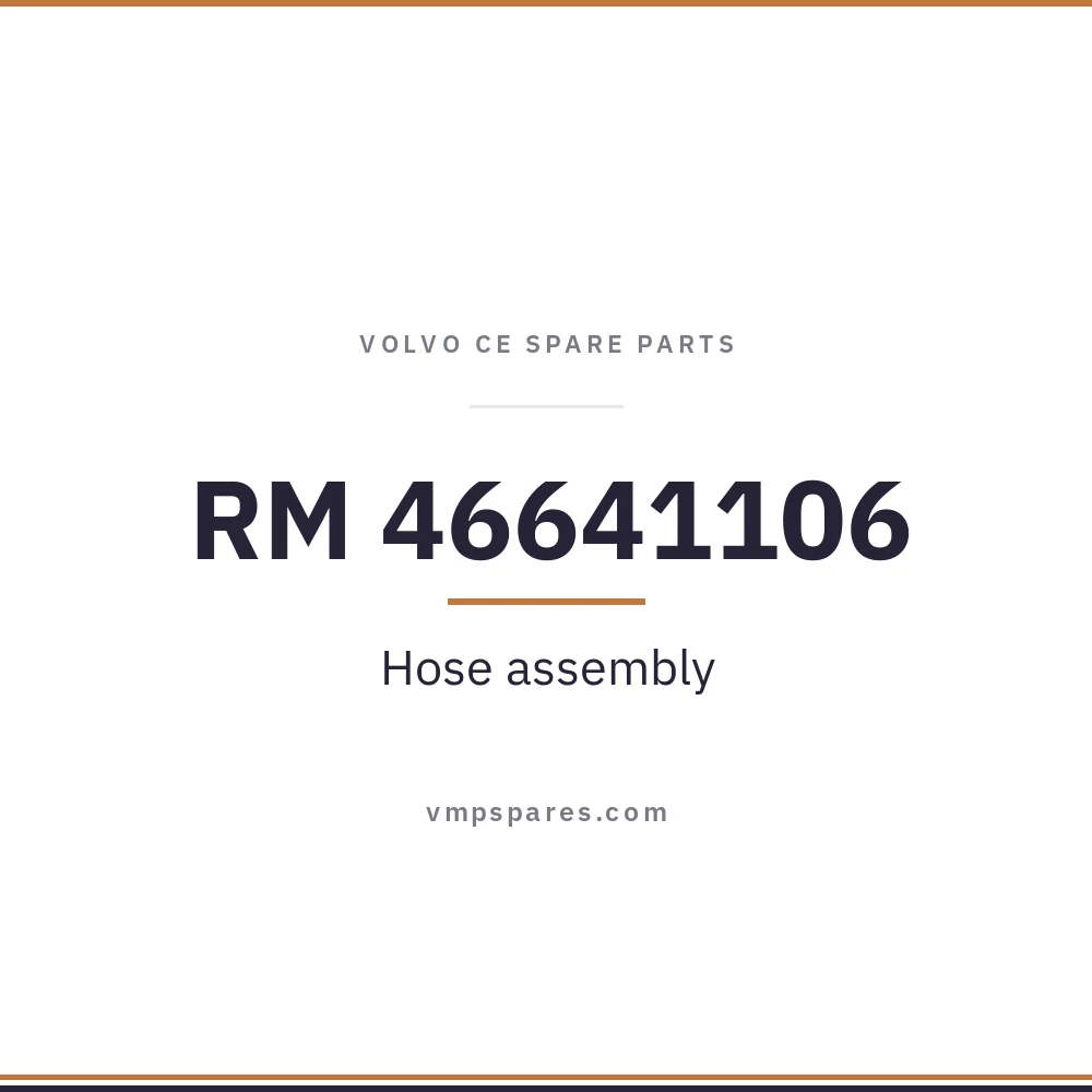 RM 46641106 – Hose assembly