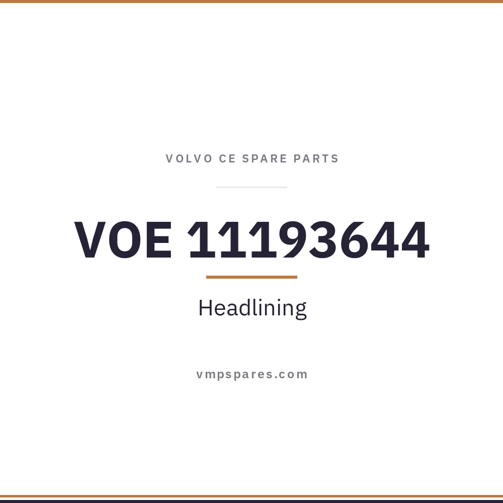 VOE 11193644 – Headlining
