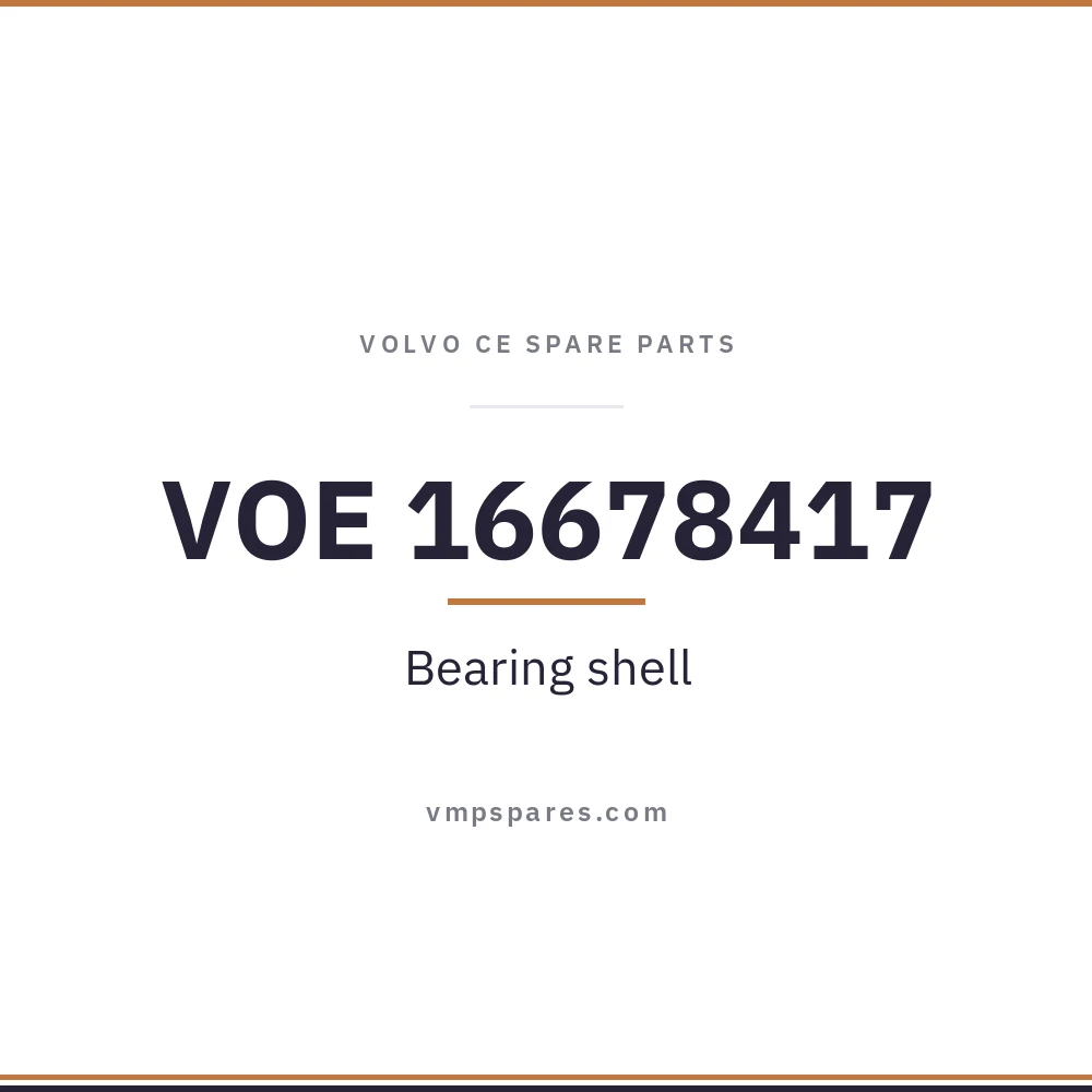VOE 16678417 – Bearing shell