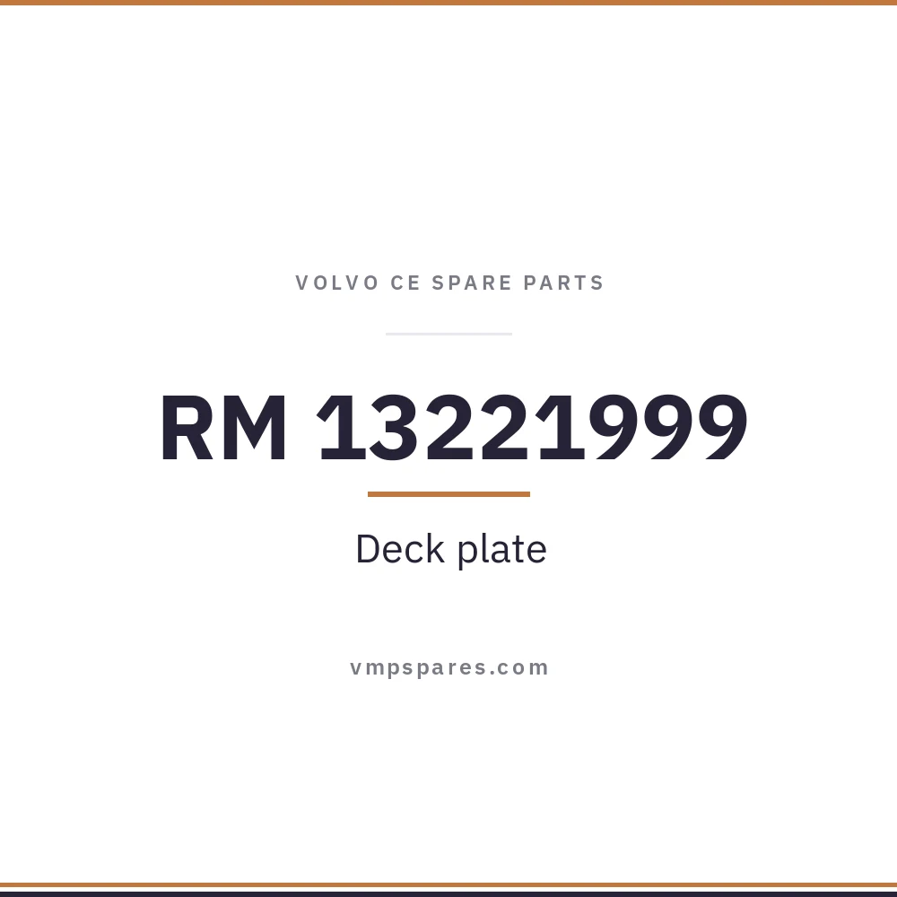 RM 13221999 – Deck plate