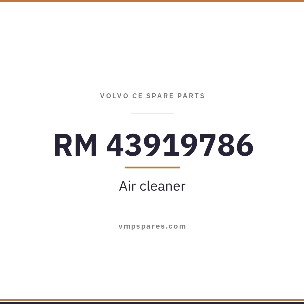 RM 43919786 – Air cleaner