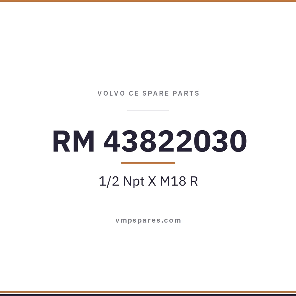 RM 43822030 – 1/2 Npt X M18 R
