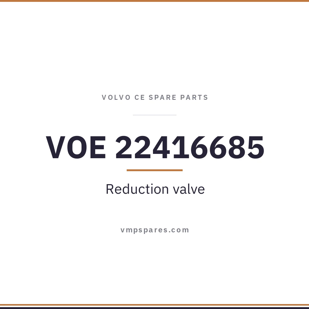 VOE 22416685 – Reduction valve