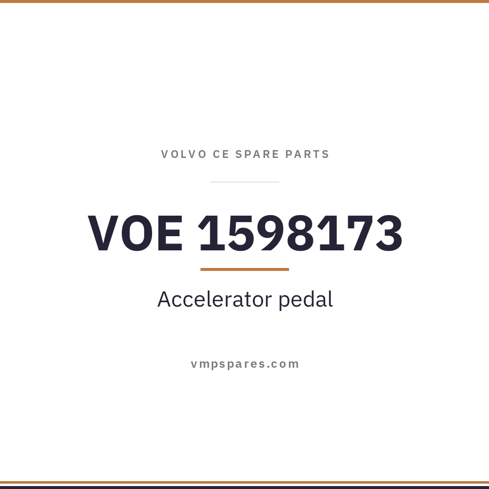 VOE 1598173 – Accelerator pedal