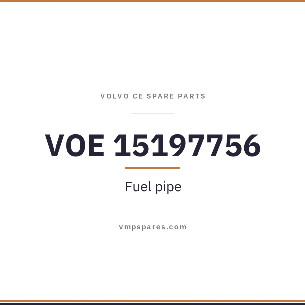 VOE 15197756 – Fuel pipe