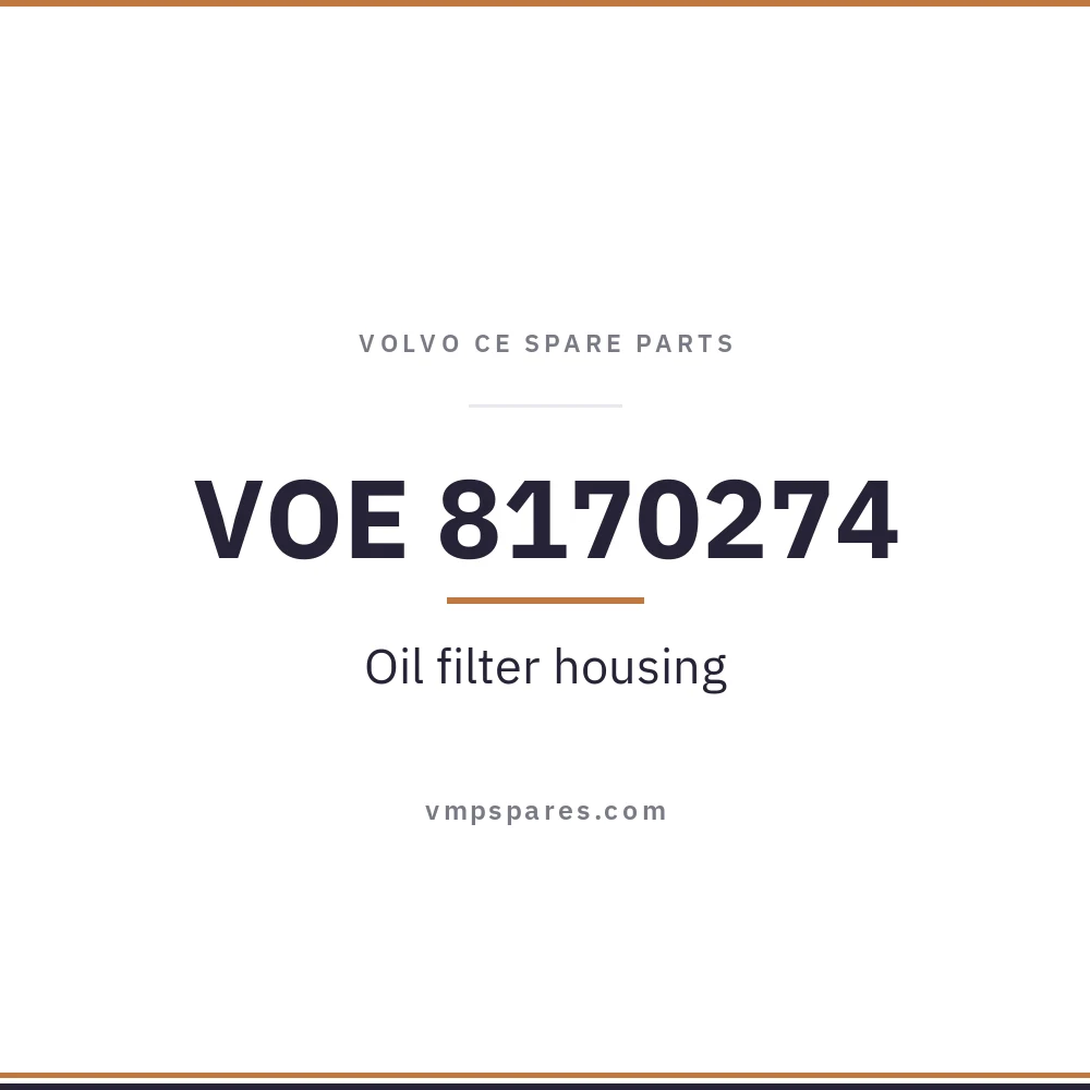 VOE 8170274 – Oil filter housing