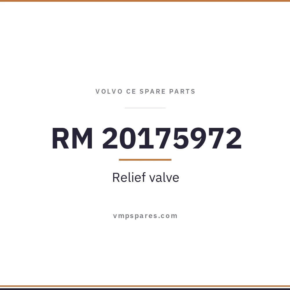RM 20175972 – Relief valve