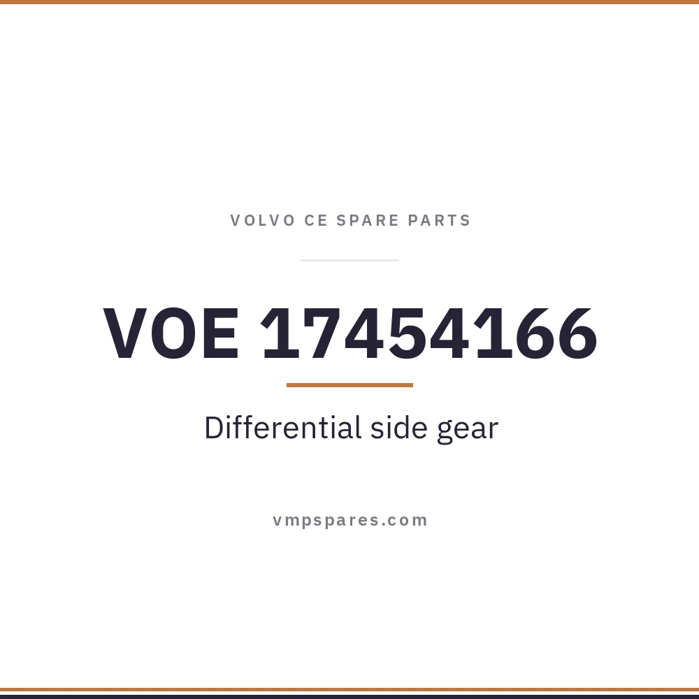 VOE 17454166 – Differential side gear