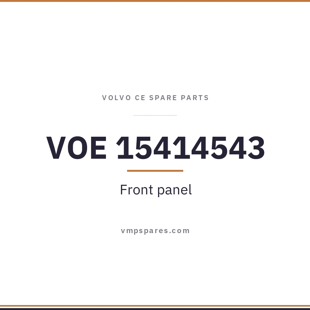 VOE 15414543 – Front panel
