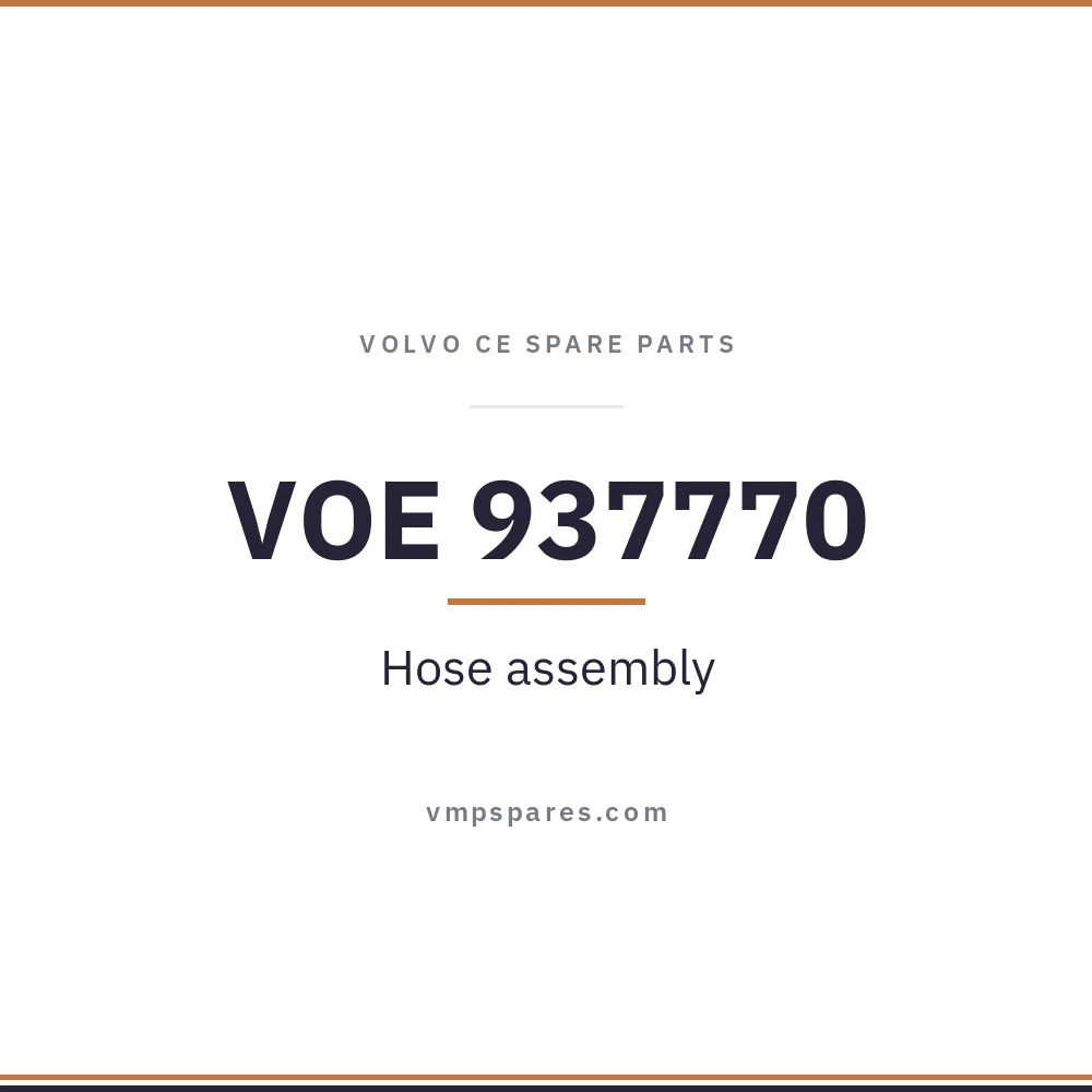 VOE 937770 – Hose assembly