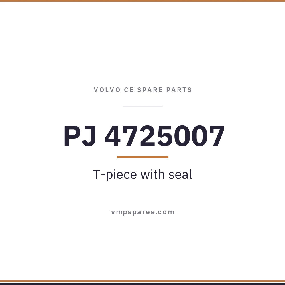 PJ 4725007 – T-piece with seal