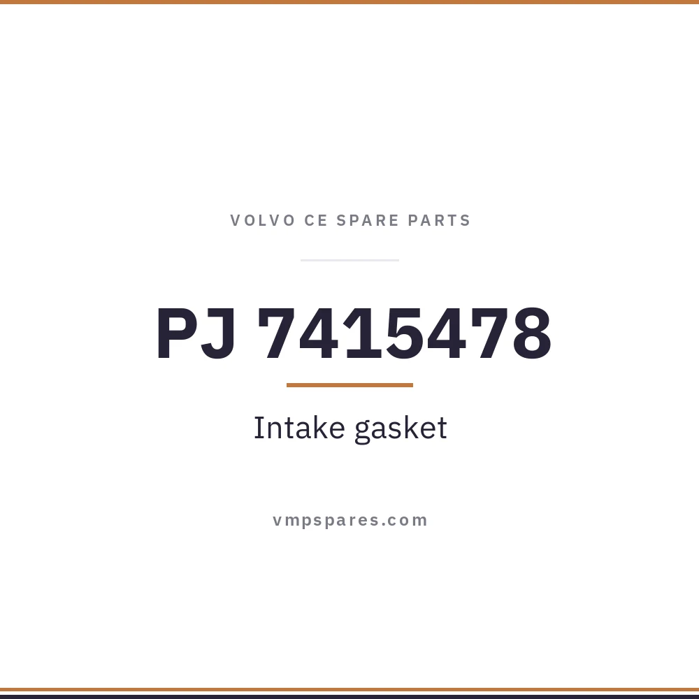 PJ 7415478 – Intake gasket