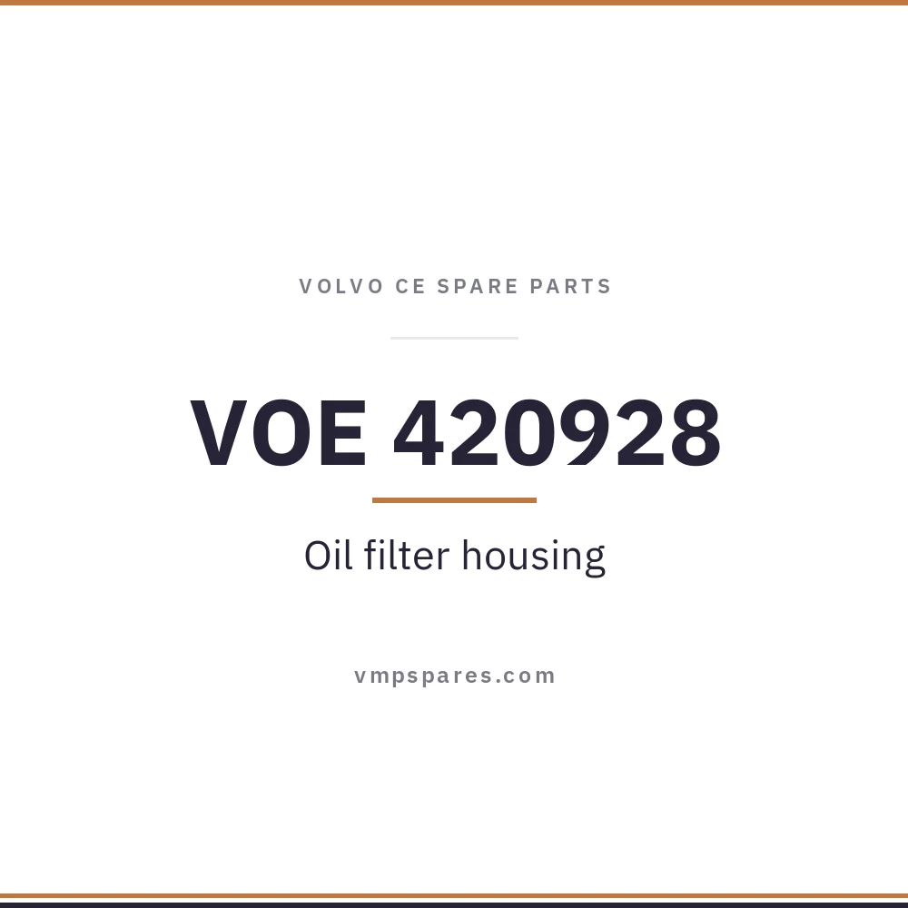 VOE 420928 – Oil filter housing