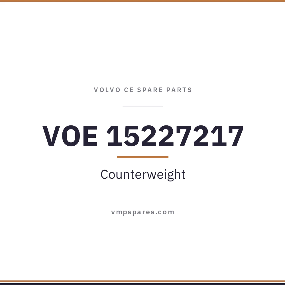 VOE 15227217 – Counterweight