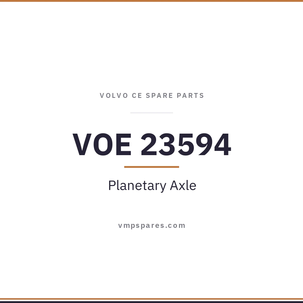 VOE 23594 – Planetary Axle