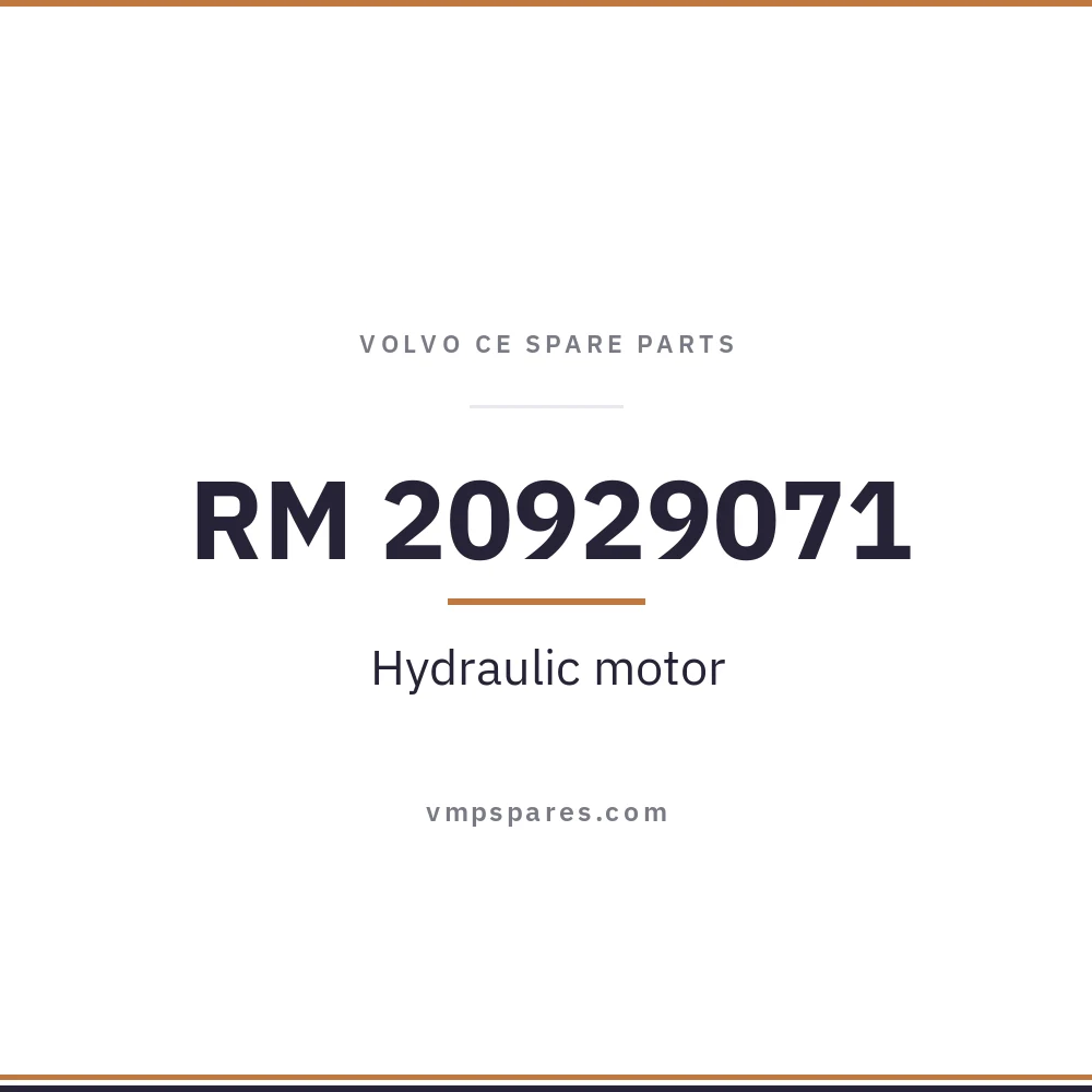 RM 20929071 – Hydraulic motor
