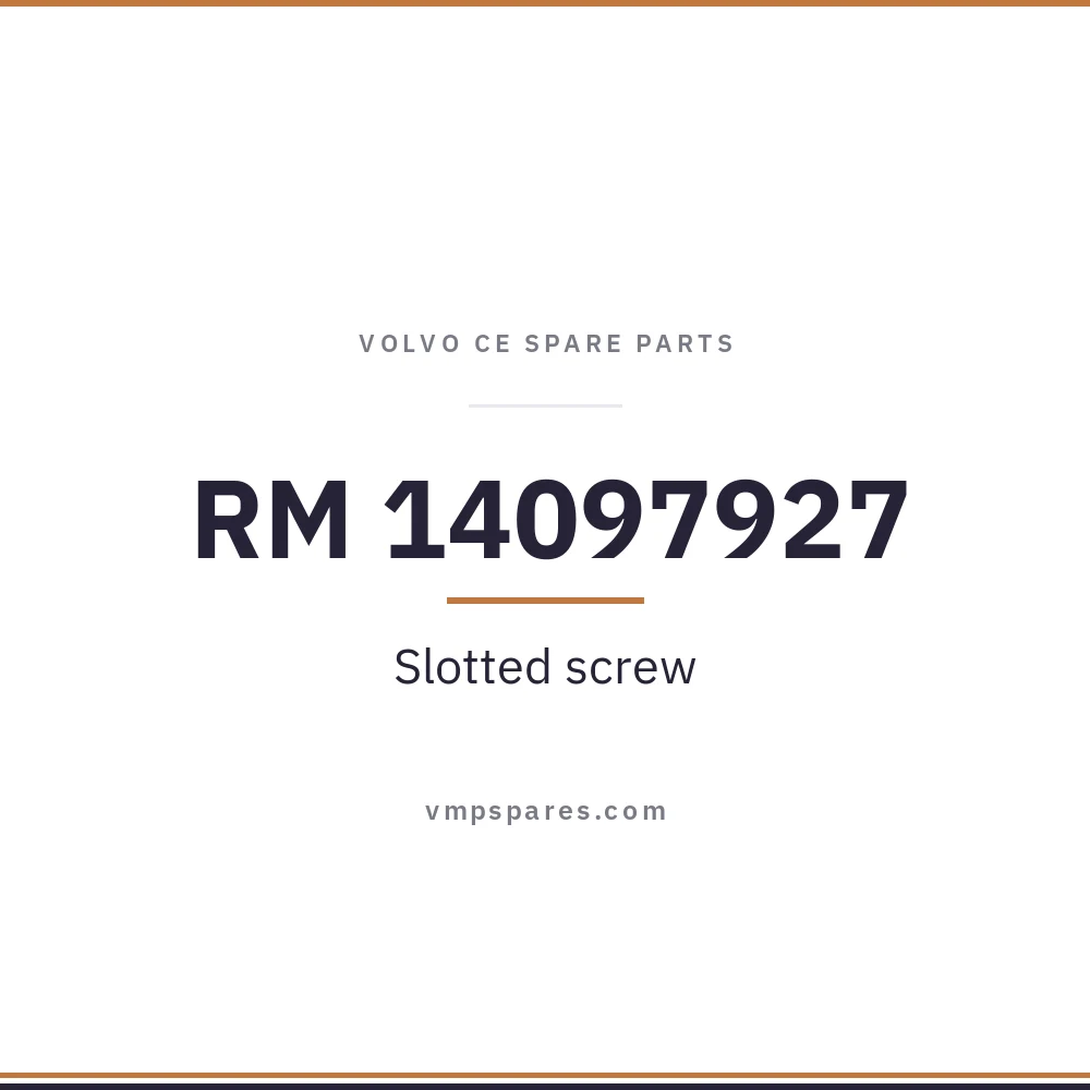 RM 14097927 – Slotted screw
