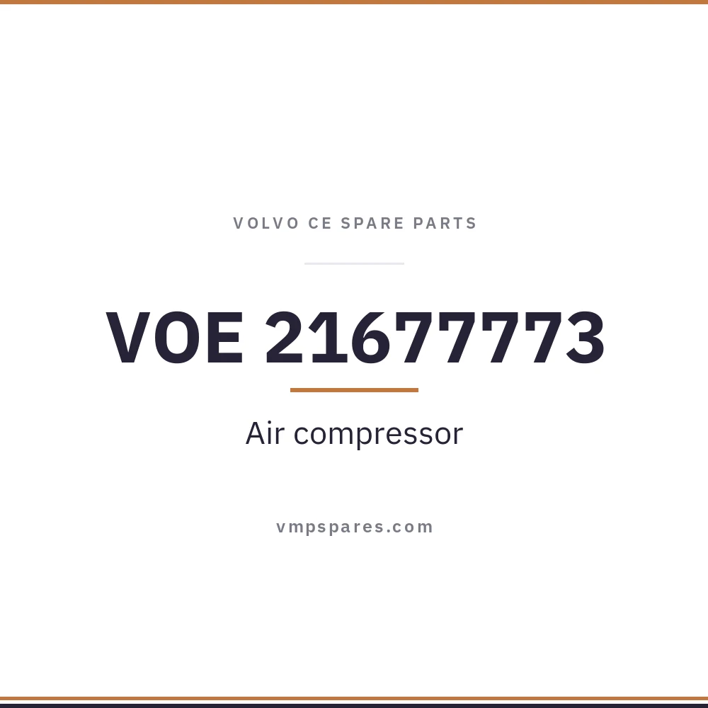 VOE 21677773 – Air compressor