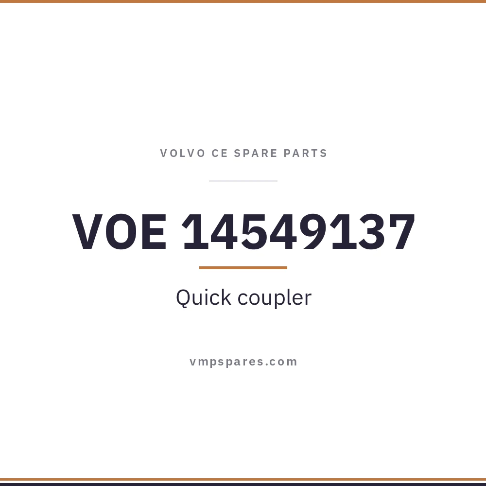 VOE 14549137 – Quick coupler
