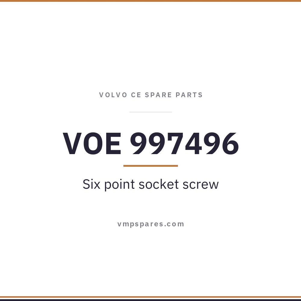 VOE 997496 – Six point socket screw