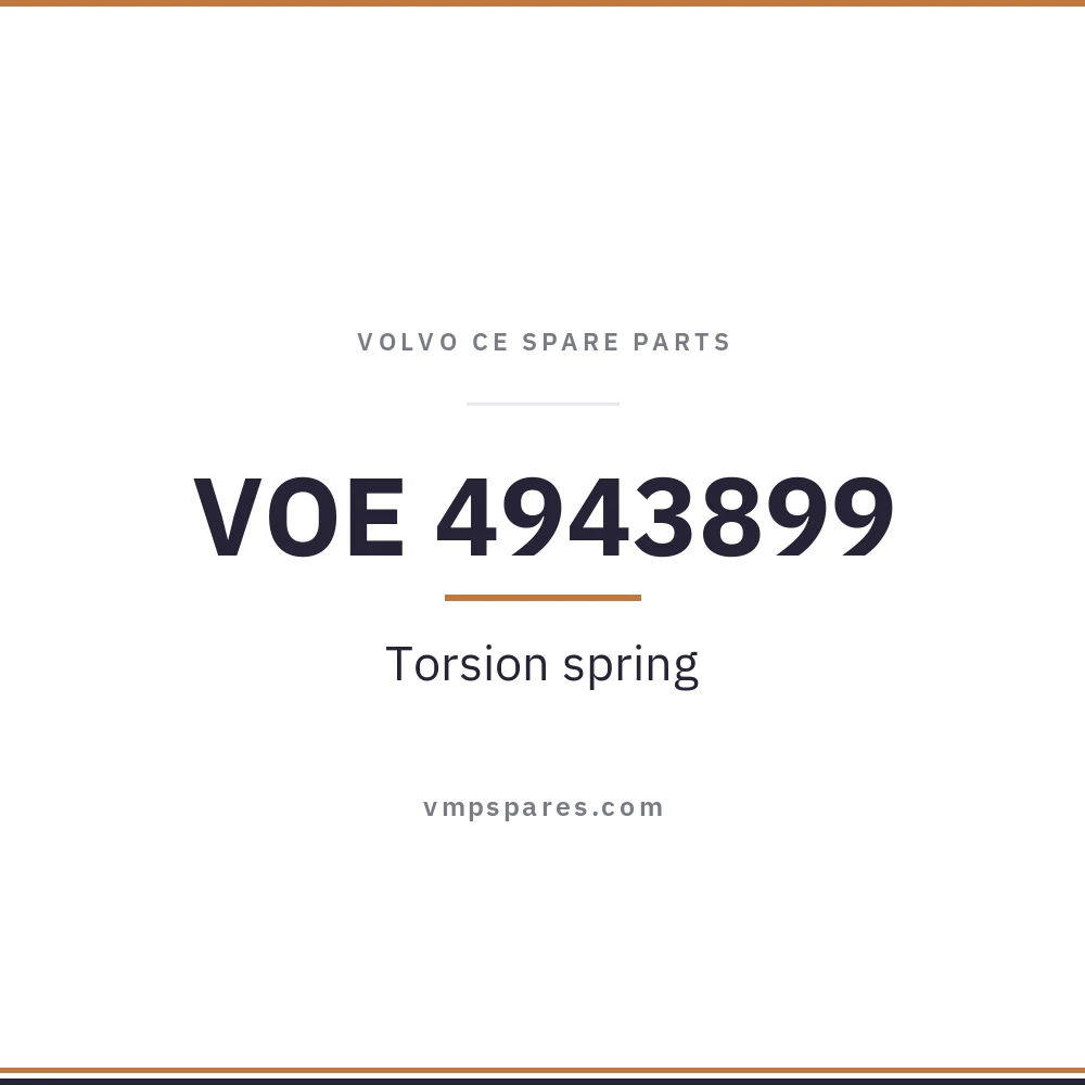 VOE 4943899 – Torsion spring