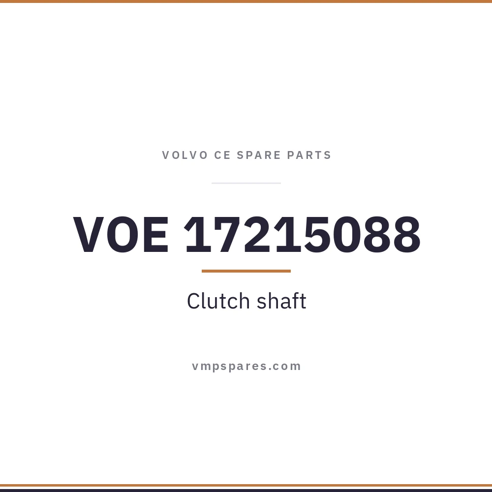 VOE 17215088 – Clutch shaft