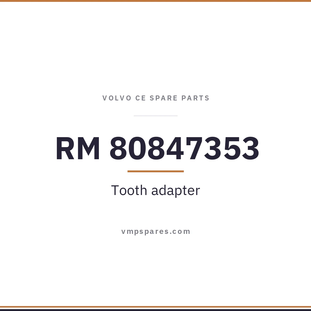 RM 80847353 – Tooth adapter