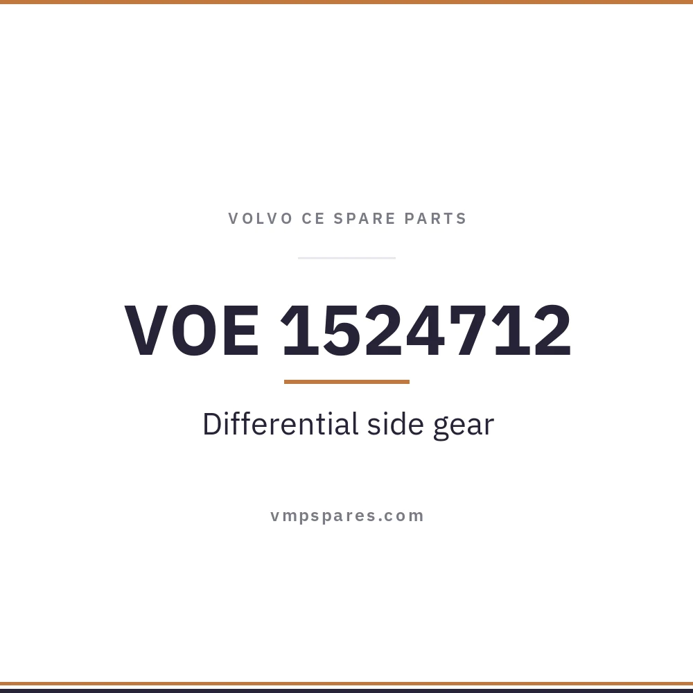VOE 1524712 – Differential side gear